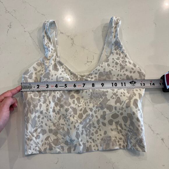 Lululemon Align Tank Top in Cheetah Camo Antique White Multi Size‎ 6 - Picture 6 of 7